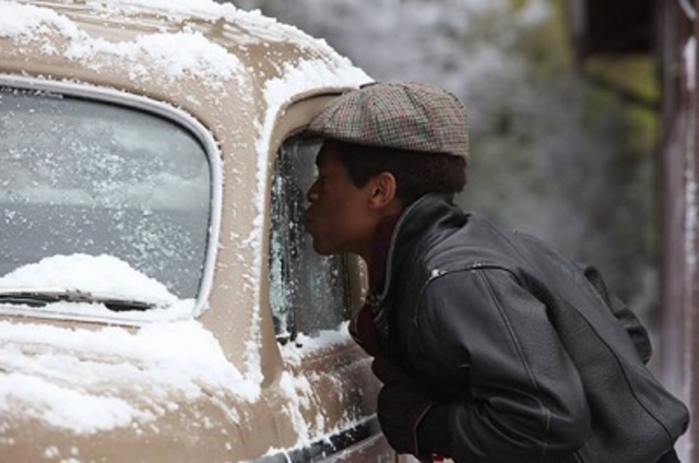 Bryon got his lip stuck