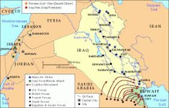 Persian gulf war.  Regan