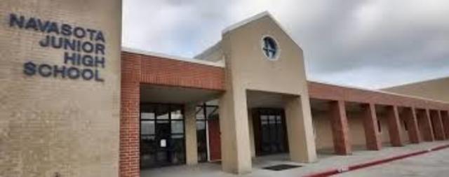 Entered Navasota Jr. High
