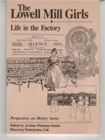 Lowell Mill Women Create First Union of Working Women