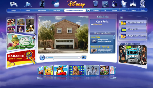 Juegos en internet (Disneylatino)