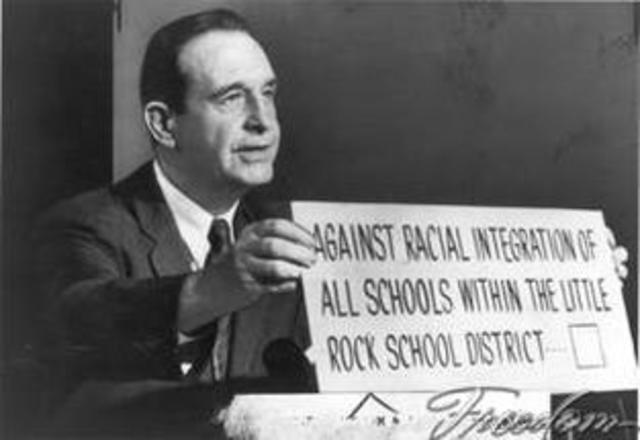 Governor Faubus' Fight to keep Segregation