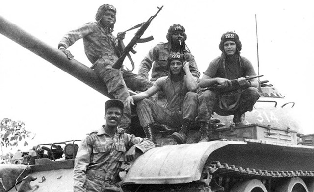 Cuban forces amass in Angola