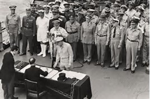 the Japanese Emperor Hirohito issued Japan's unconditional surrender.