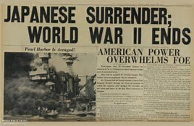 World War II ends
