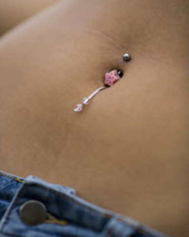 Belly button piercing