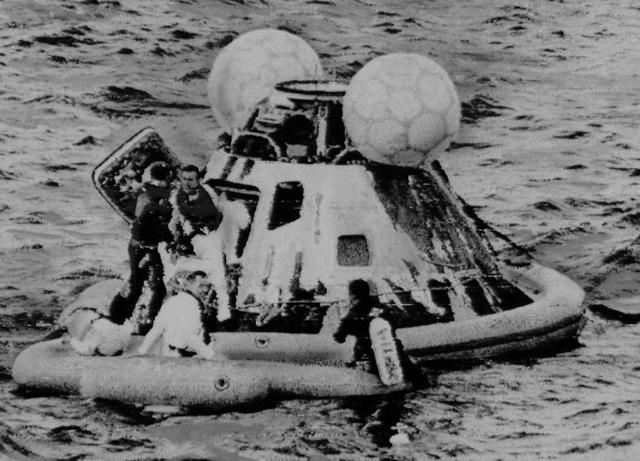 Apollo 13 returns to Earth