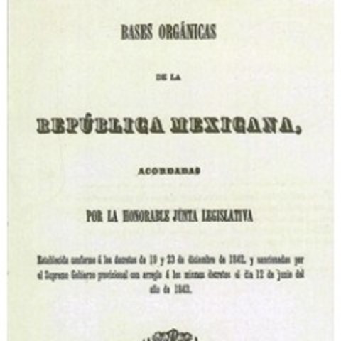 Bases de la Organización Política de la República Mexicana