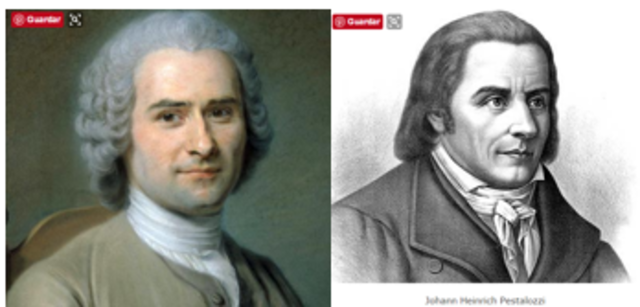 Siglo XIX J.J ROUSSEAU  -  H.PESTALOZZI