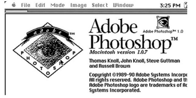 versión 1 de photoshop