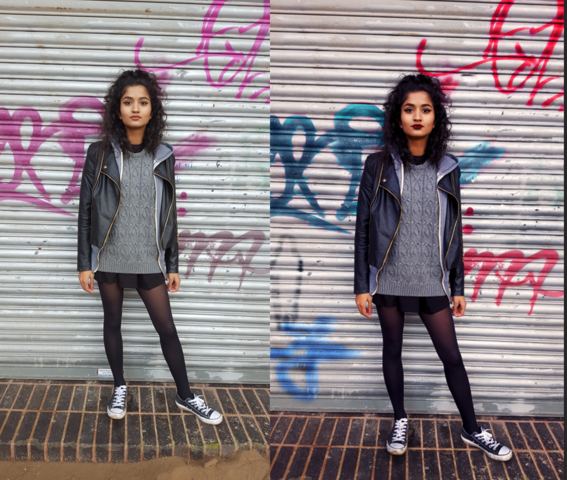 Colour replacement and background