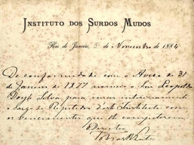1857 Instituto  Surdos Mudos
