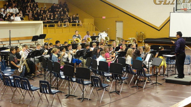 I played at my first band concert