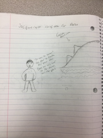 Jacques Cartier claims area for France