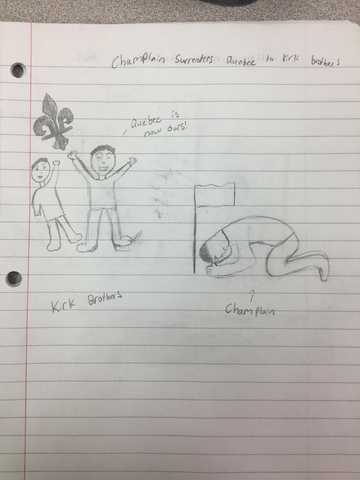 Champlain surrenders Quebec to Kirk brothers