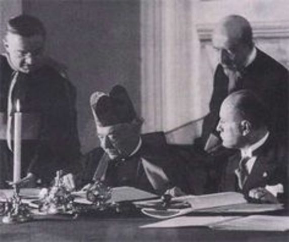 Italy's treaty with Ahmed Zogu