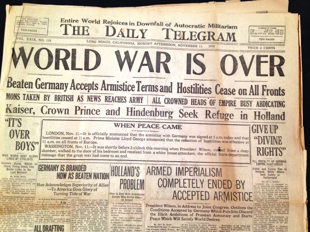 End of WWI