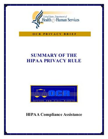 Proposed Privacy Rule Modified