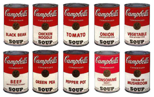 Latas de sopa Campbell