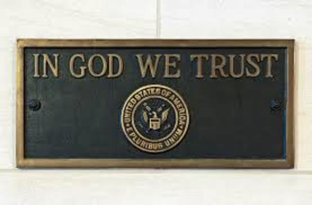"In God We Trust" adopted as national motto