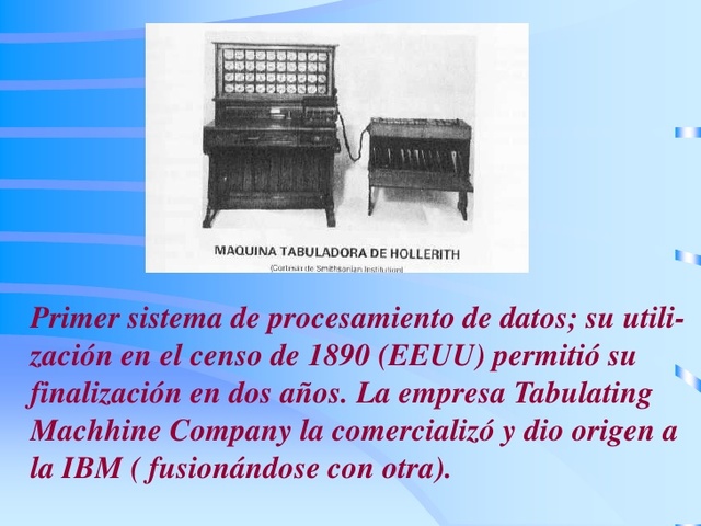 primer sistema de procesamiento de datos