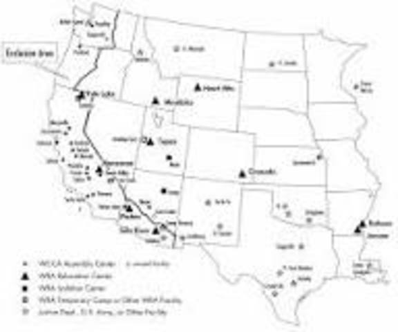 The internment of Japanese Americans during WWII