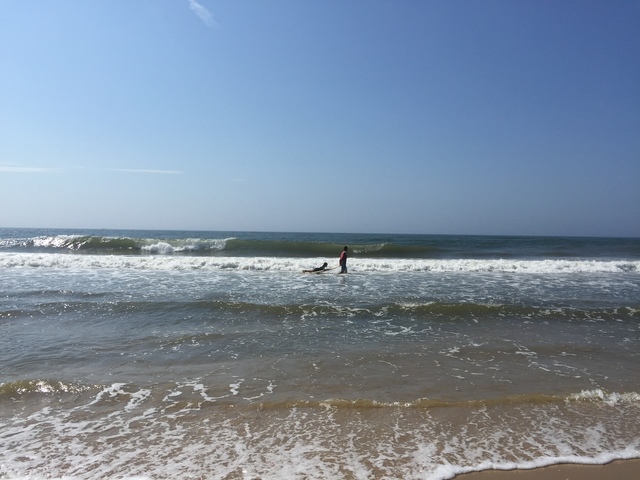 Surfing in Montauk