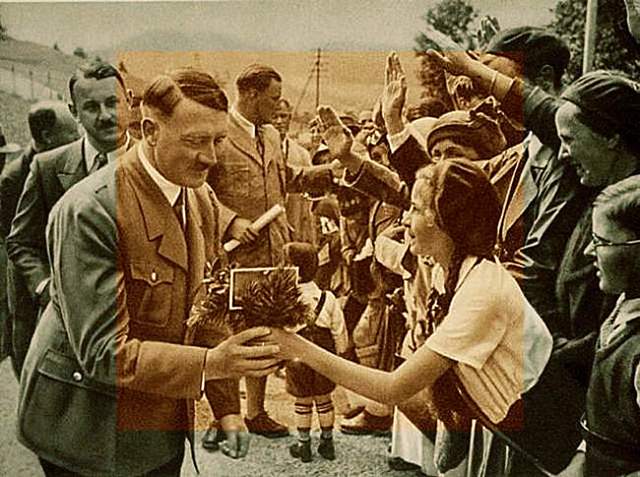 Hitler e os seus fieles.