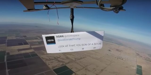 First Protest in Space