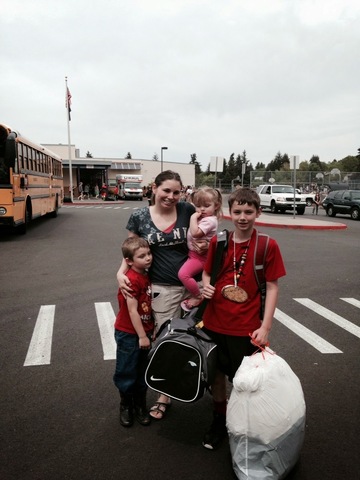 Christian goes to outdoor school