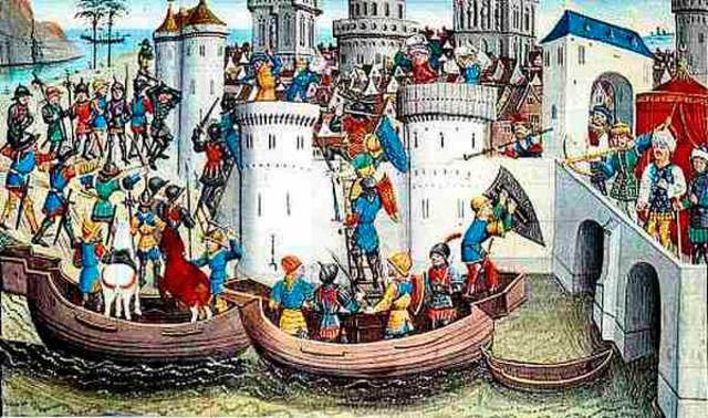 Saqueo de Constantinopla por los cruzados