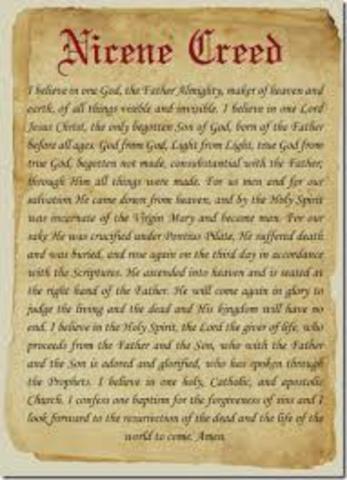 Early Christian and Roman: Nicean Creed