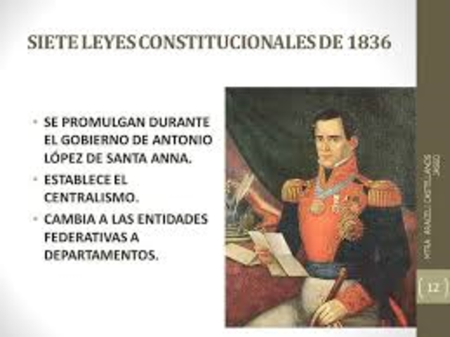 LAS SIETE LEYES CONSTITUCIONALES DE 1836