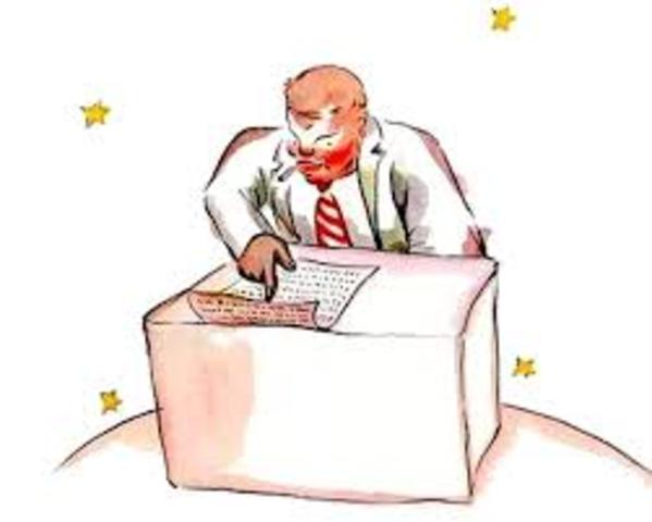 El Planeta De Hombre De Negocios