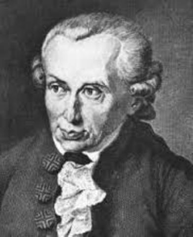 IMMANUEL KANT (1724 - 1804)
