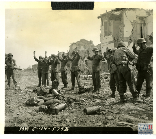 German and Italian troops surrender