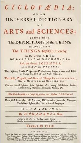 Ephraim Chambers Y el Diccionario Universal de Ciencias y Artes