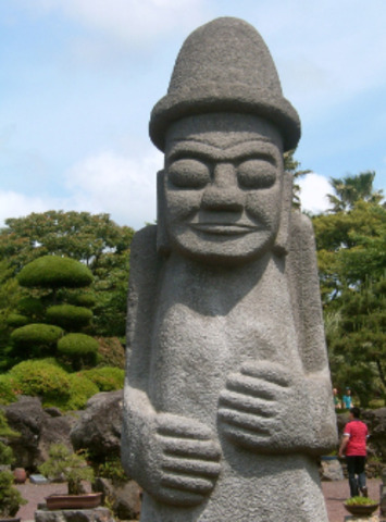 I went to the Jeju island with my friend.