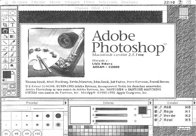 Adobe Photoshop versión 2.5.1