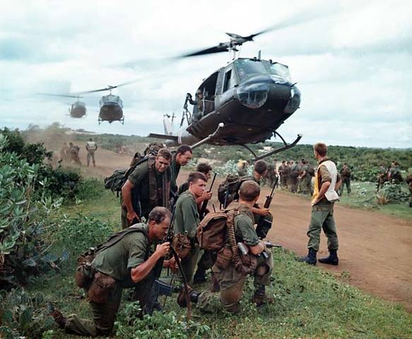 Troop build up for Vietnam War