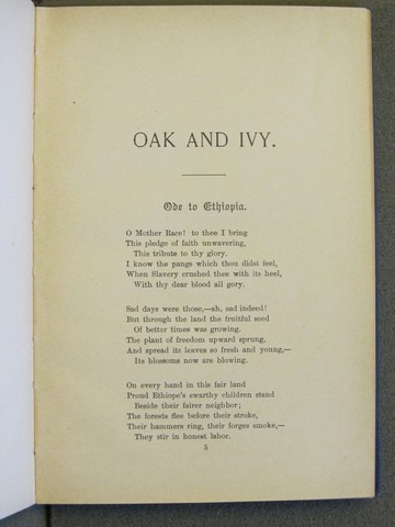 First book of poems made 1893
