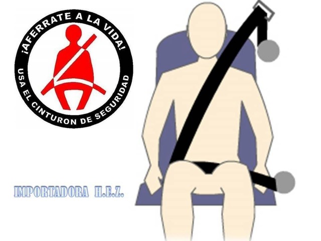 Cinturón de seguridad de tres puntas