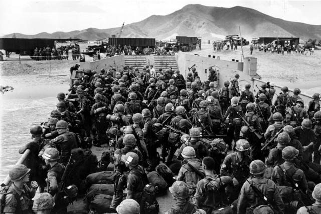 US build-up of troops in Vietnam War