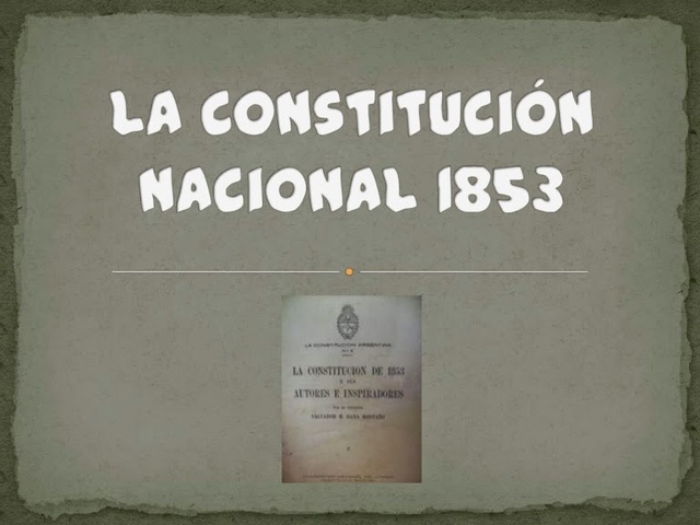 Constitución de 1853