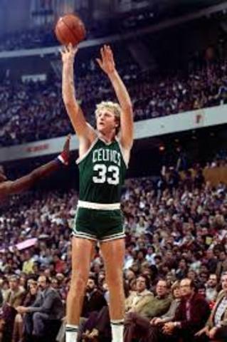 Larry Bird with the shortest shorts of all time!!!!!