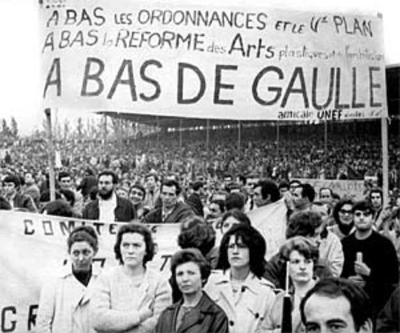 French students strike