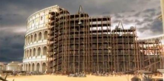 When the Colleseum was built, / 70AD