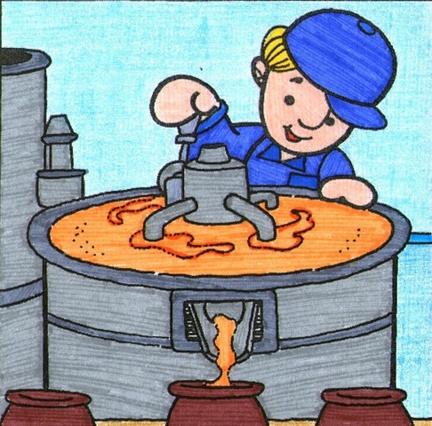 Preparación de envases.