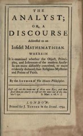 The Analyst or A Discourse Addressed to an Infidel Mathematician.