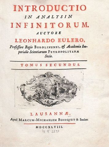 In-troductio in Analysin Infinitorum.